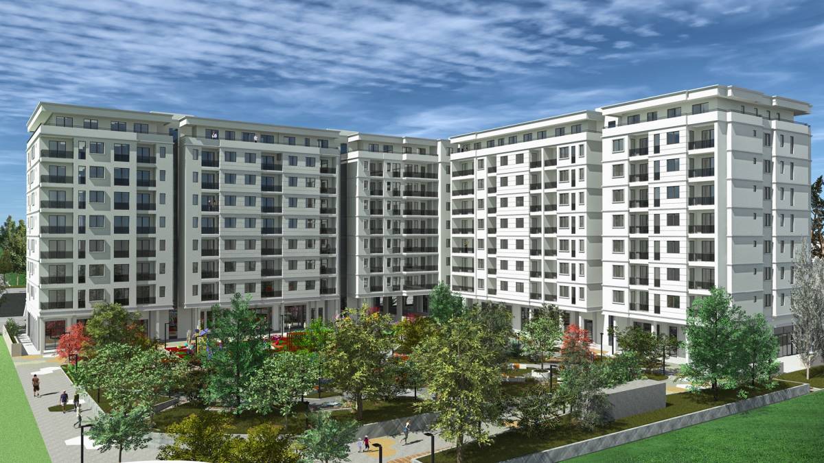Podgorica, Tološka šuma zgrada Green Level 2, dvosoban stan 71m²